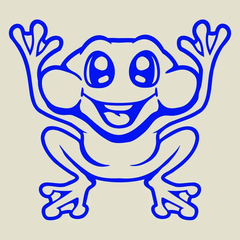 Frog Toad Laughs Funny Jumping Happy Comic