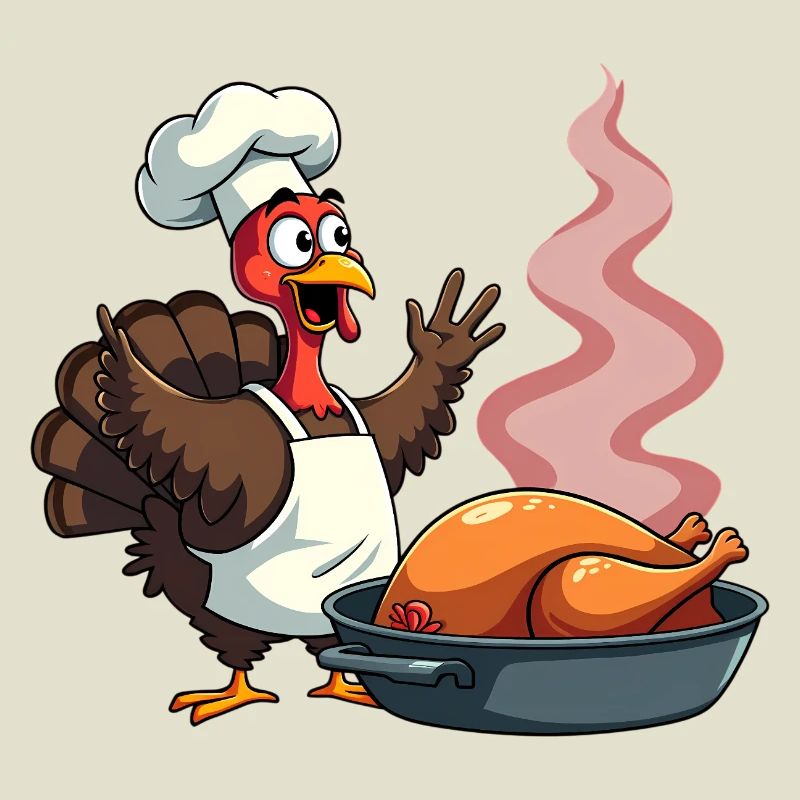 Cuisinier de dinde de Thanksgiving