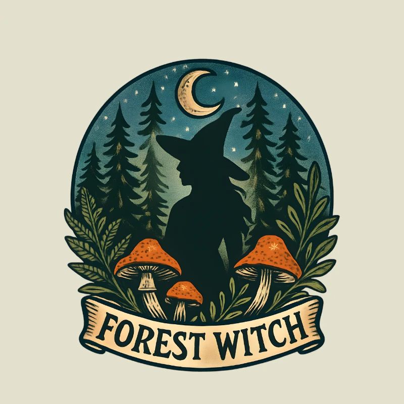 Forest Witch in the Moonlight