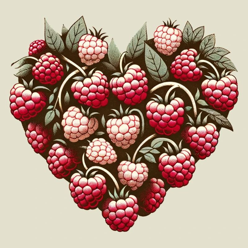 Raspberry Heart Pattern