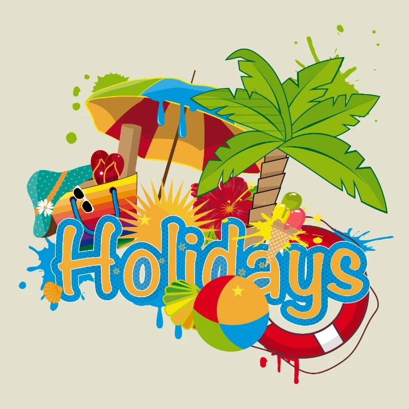Vacances colorées de graffitis d’été