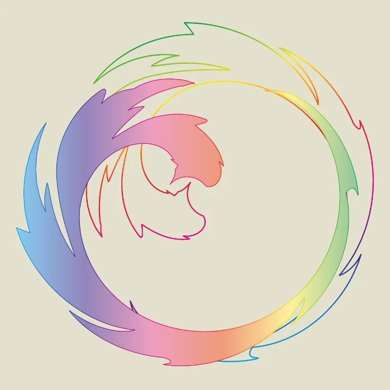 Creative color wheel as a dynamic design frame