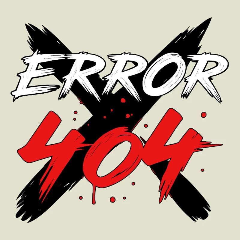 404 Error Glitch Sign