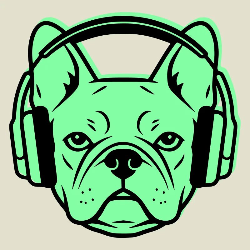 Frenchie DJ Kopfhörer Musik