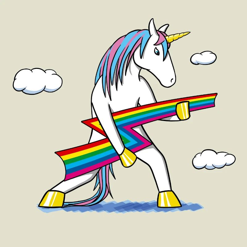 Rainbow Rock – Einhorn mit Regenbogenblitz