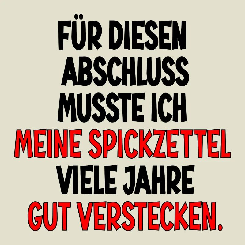 Abschlussgeschenke - SPICKEN SPICKZETTEL