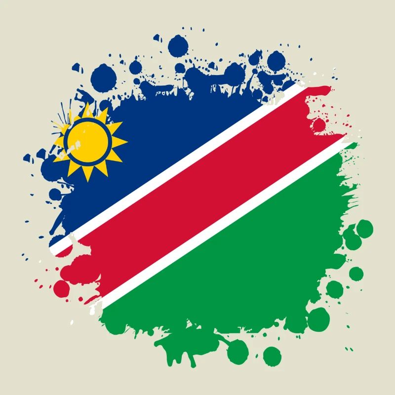 Namibia flags blob design