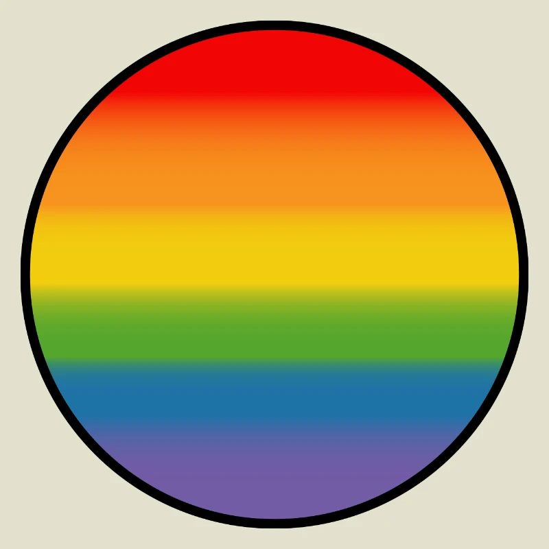 Rainbow Gradient Round white shirt