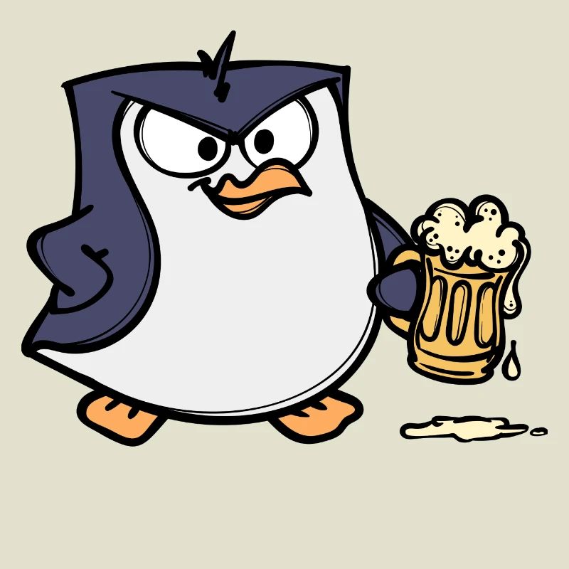 Cool Pinguin Bier Tier Vogel Seevogel Antarktis