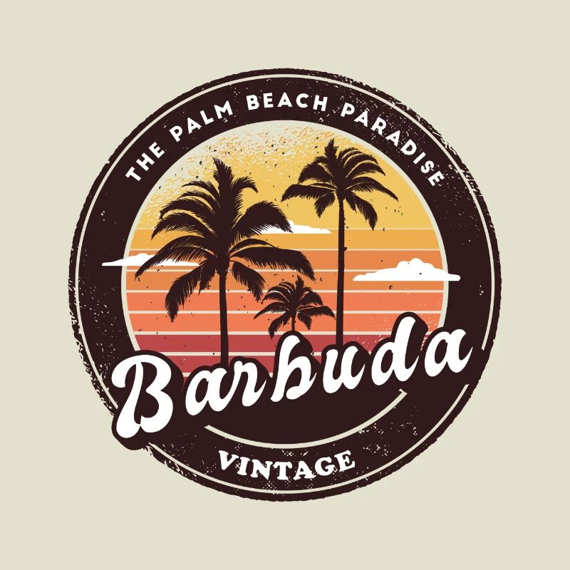 Design de palmier de Barbuda