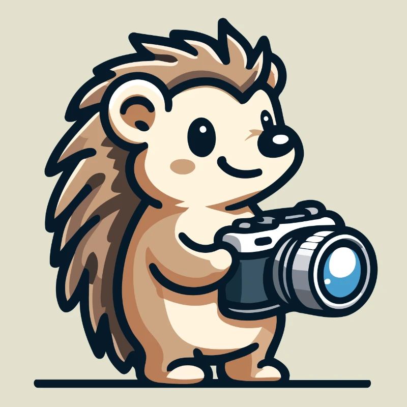Schnappschuss-Igel: Der Shutterbug-Kumpel