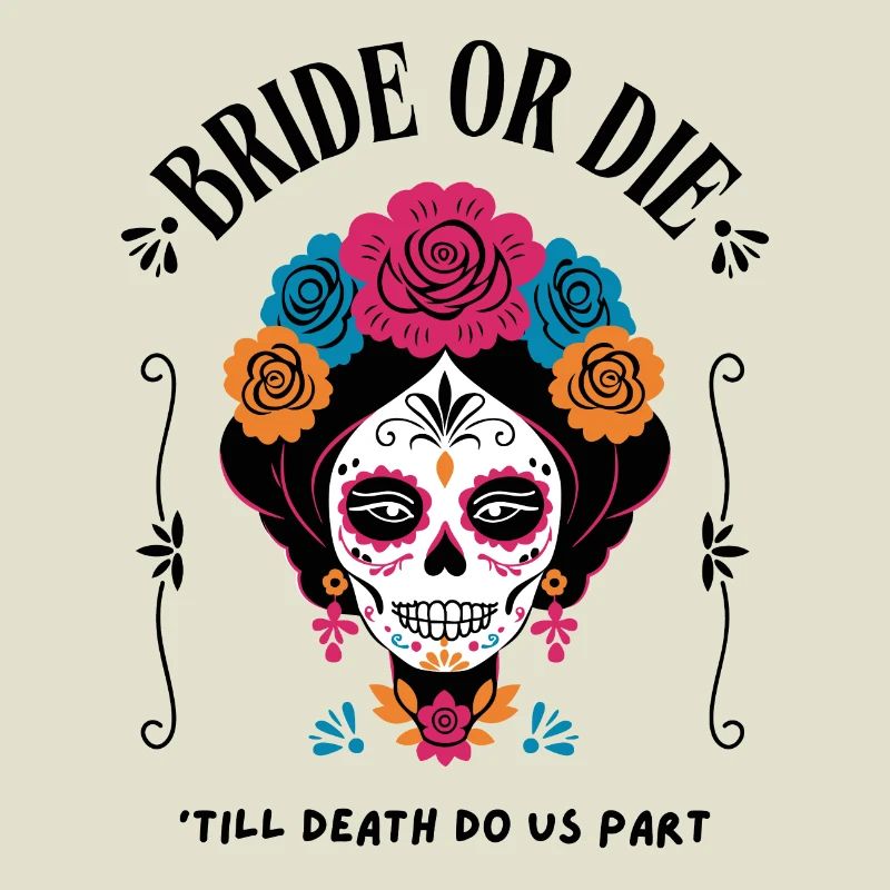 Bride or Die – Sugar Skull Design