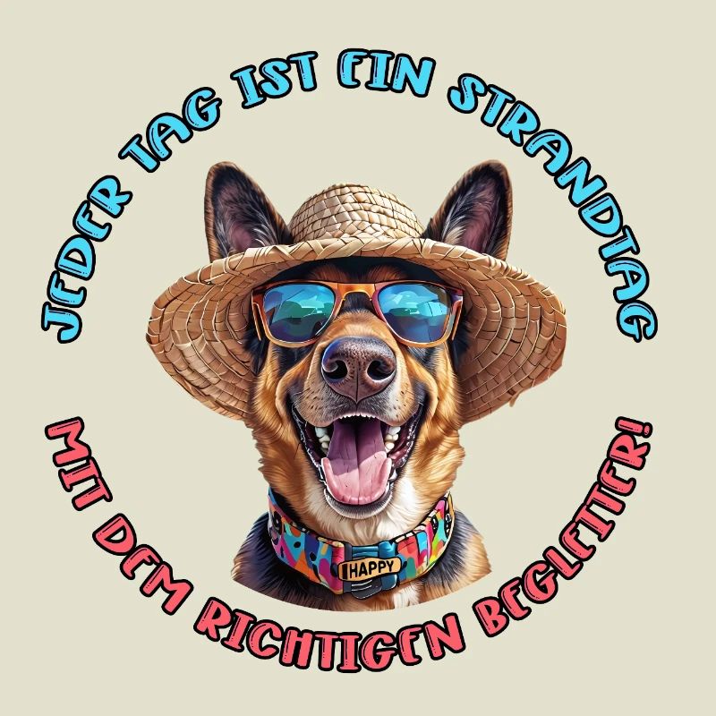 Deutscher Schäferhund: Jeder Tag am Strand