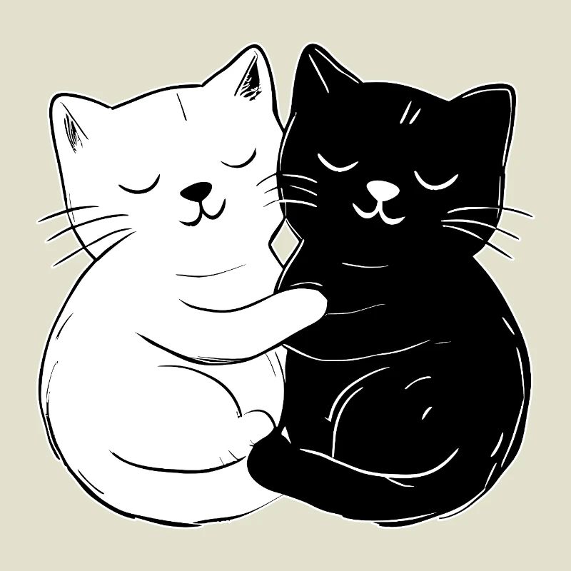 Chats mignons – simples et élégants