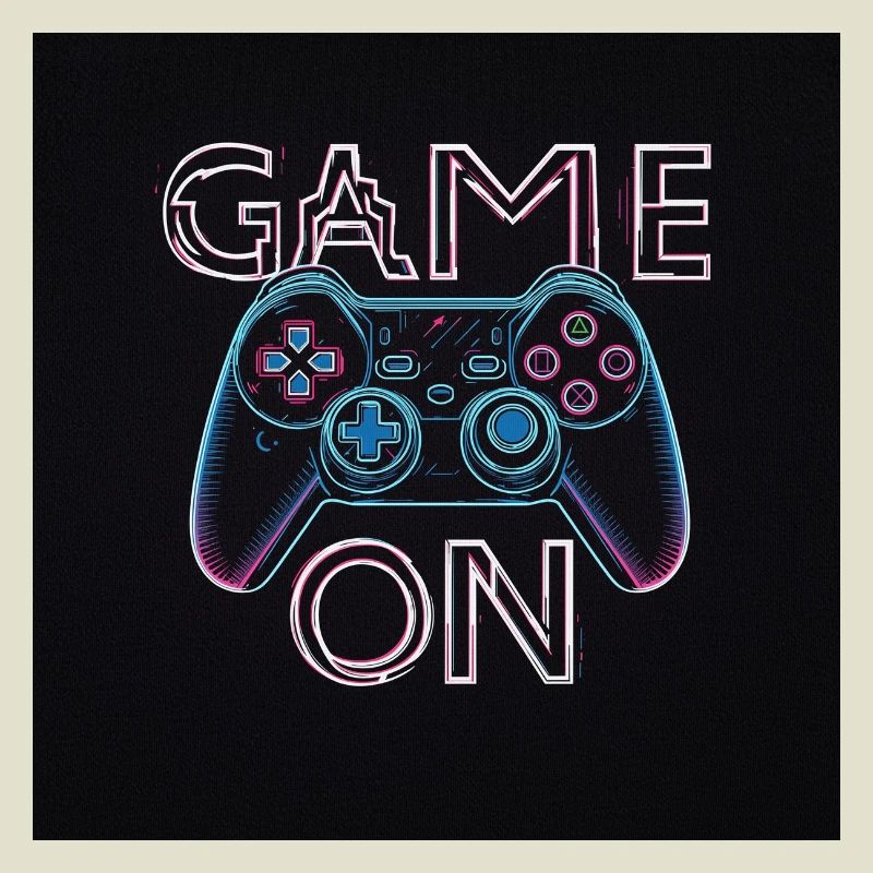Neon Gaming Controller Design