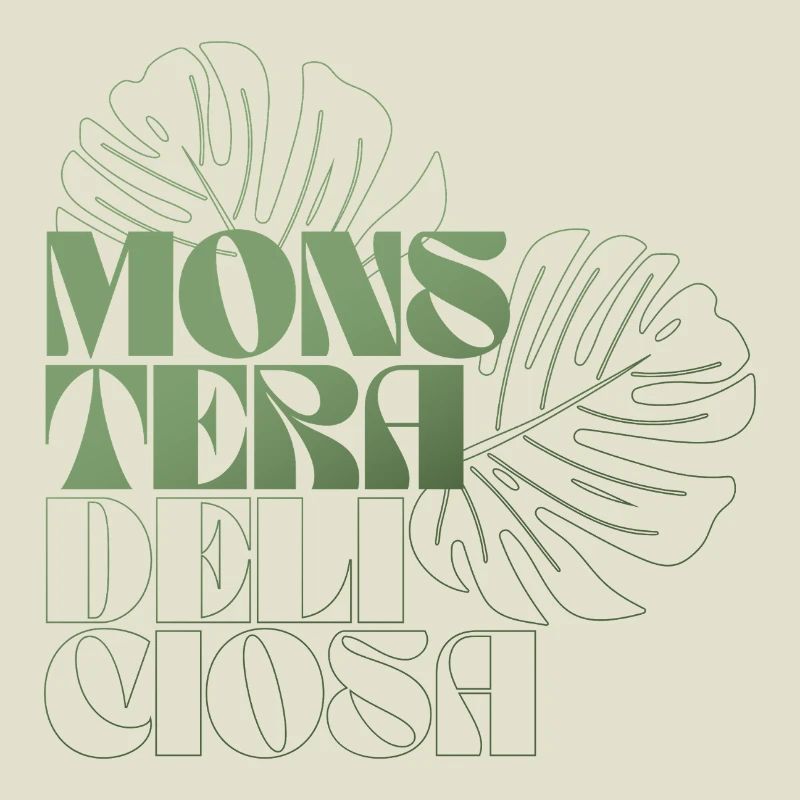 Monstera Leaf Botanical Design