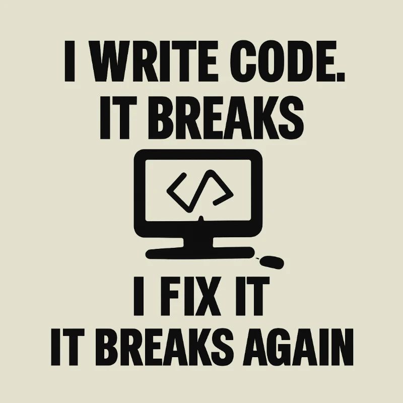 I Write Code – Funny Programmer T-Shirt
