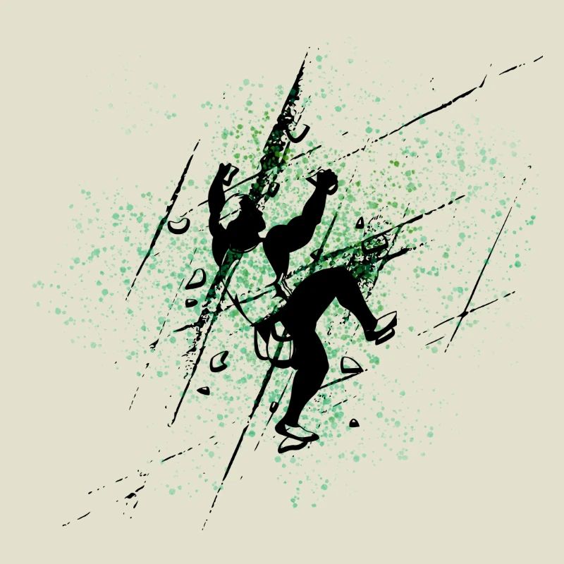Grimpeur Vert Eclaboussures