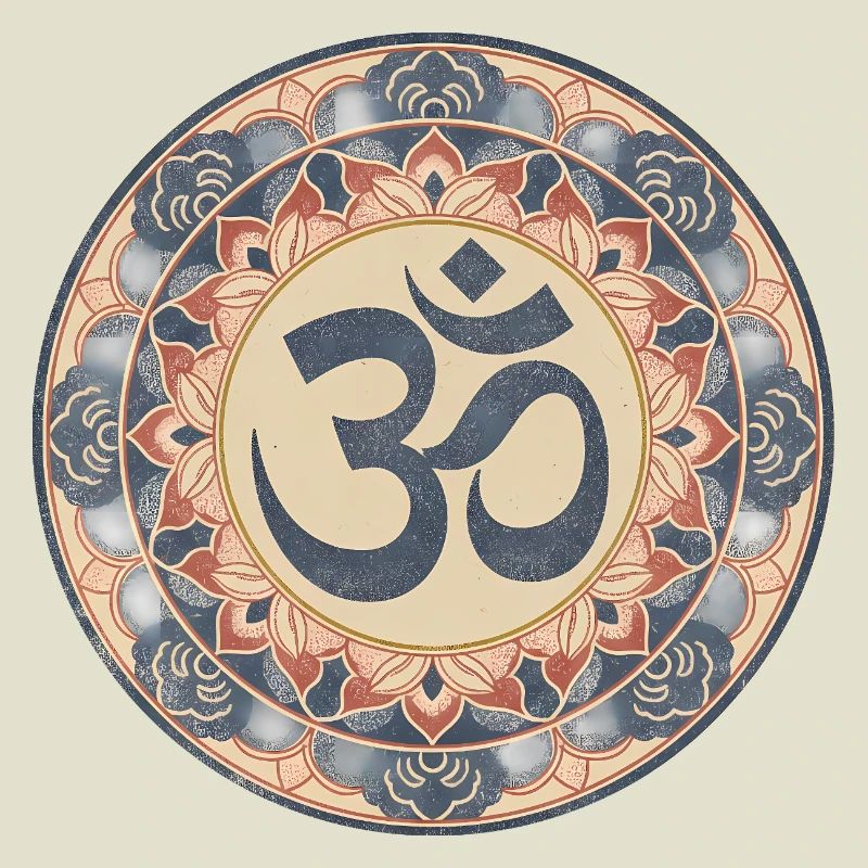 Om Mandala Zen Pattern