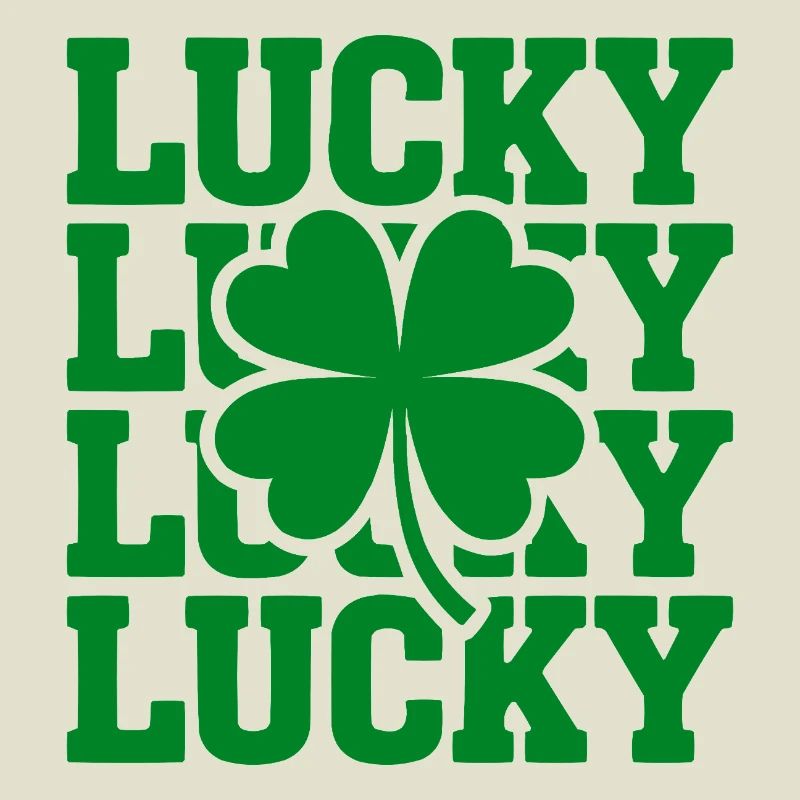 Lucky Clover Typography