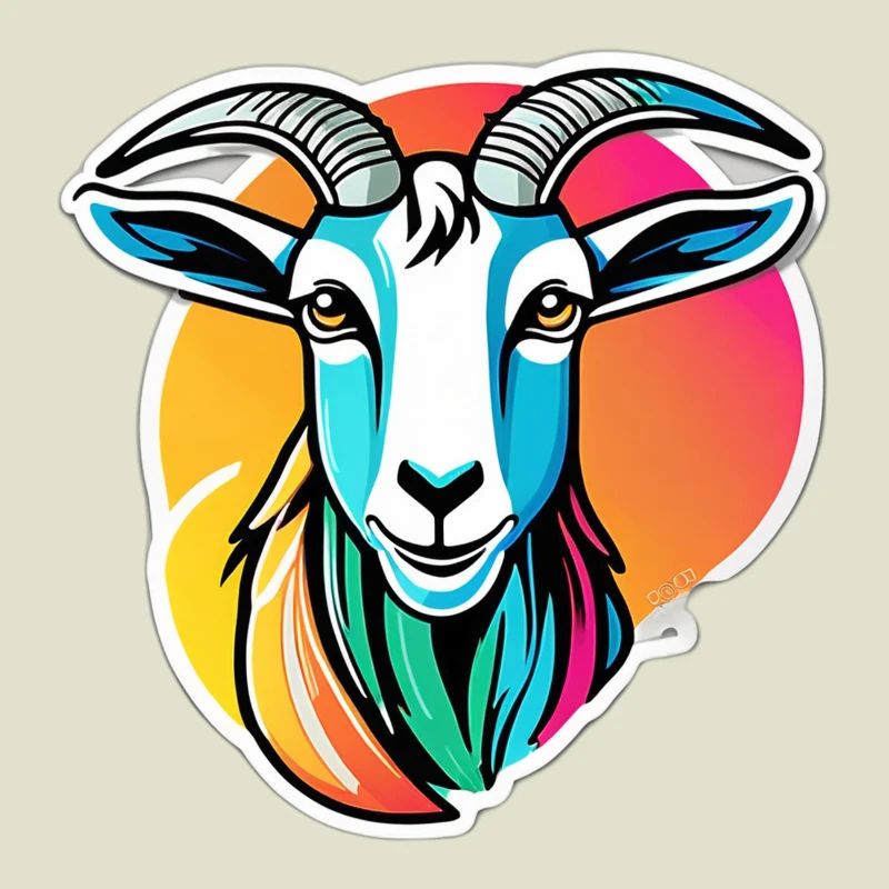 Bunte Regenbogenziege