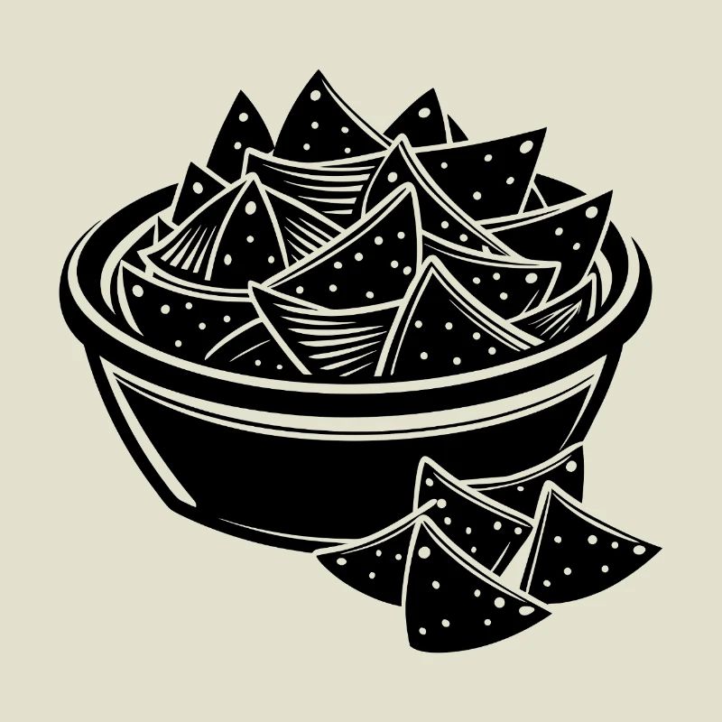 Chips et nachos à sauce