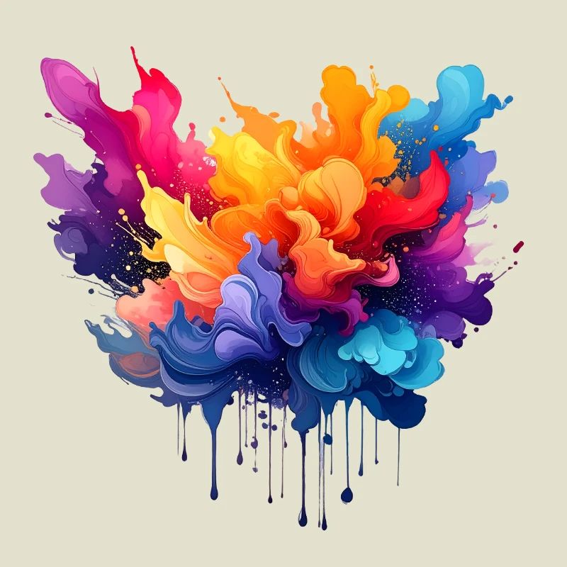 Farbexplosion Farbfluss