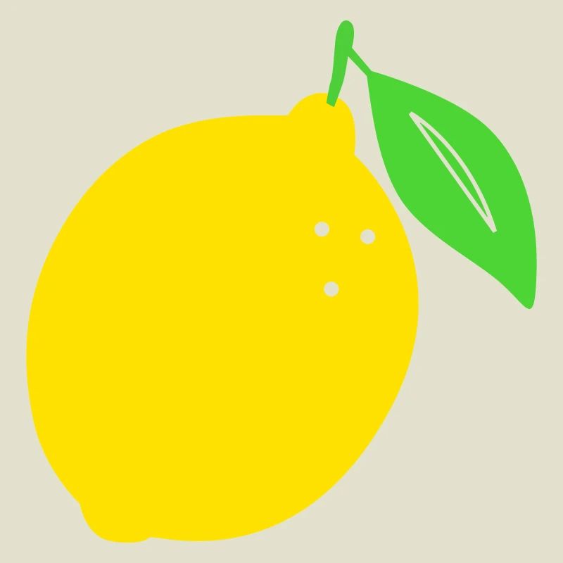 Citron Flat Print Design