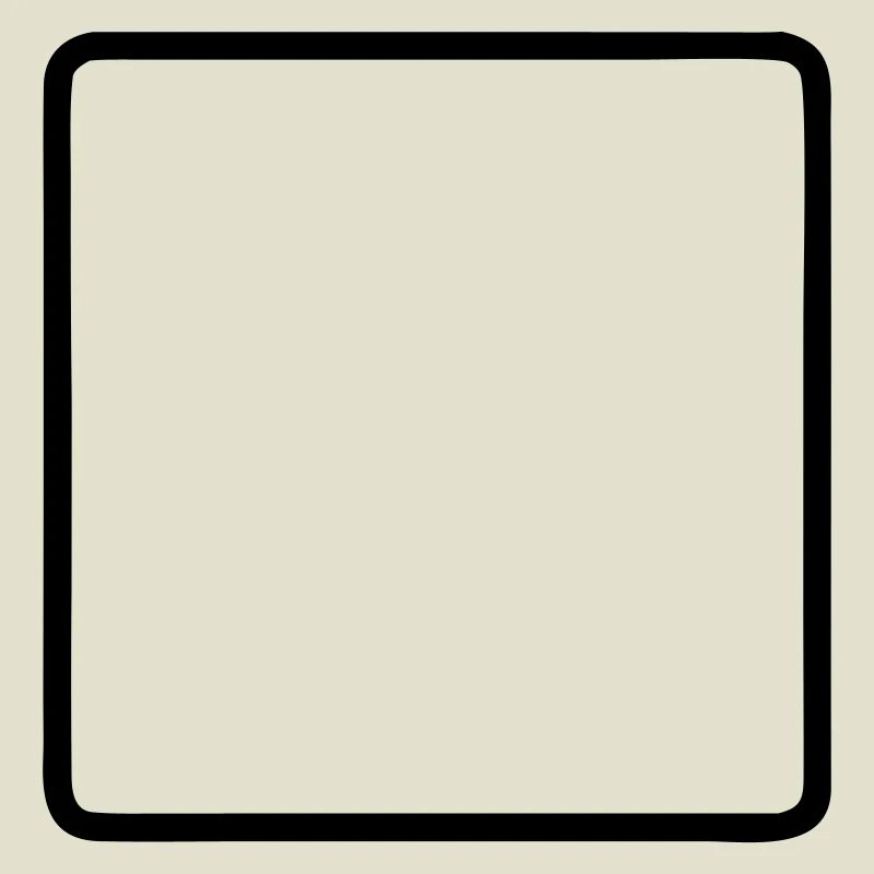 Square Frame Rounded Outline