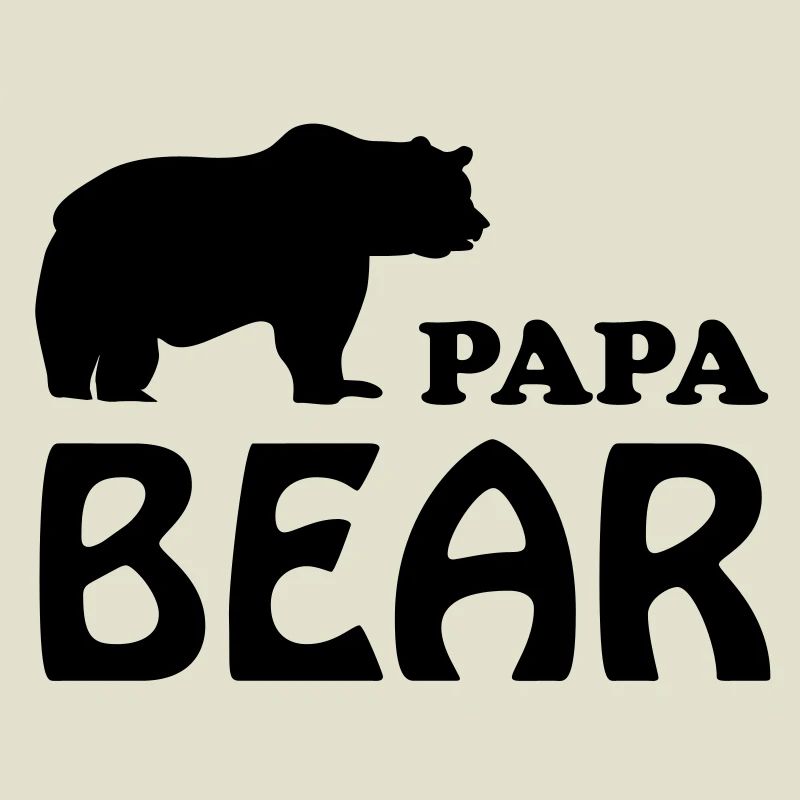 Papa bear Dad daddy vater