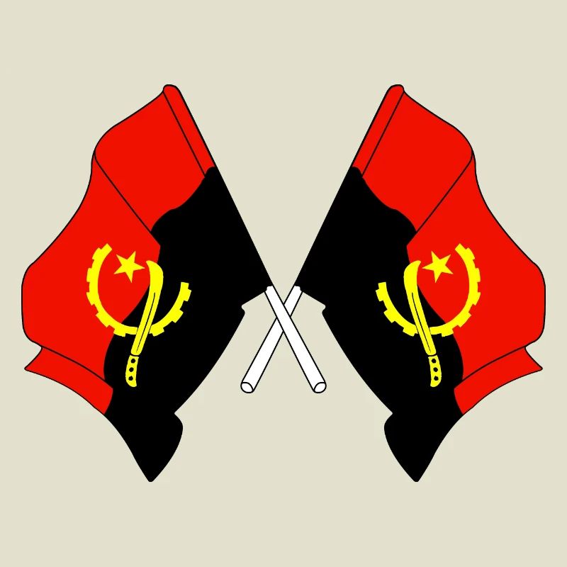 Two flags Angola