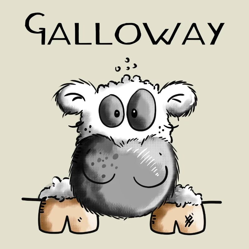 Galloway Cow - Cows - Cattle - Gift