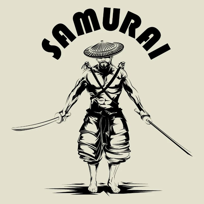 Samurai Drawing Sketch Symbol Illustration icon