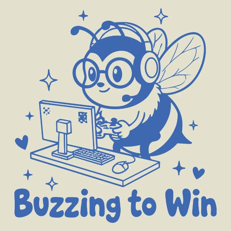 Gaming Biene am PC Buzzing to Win