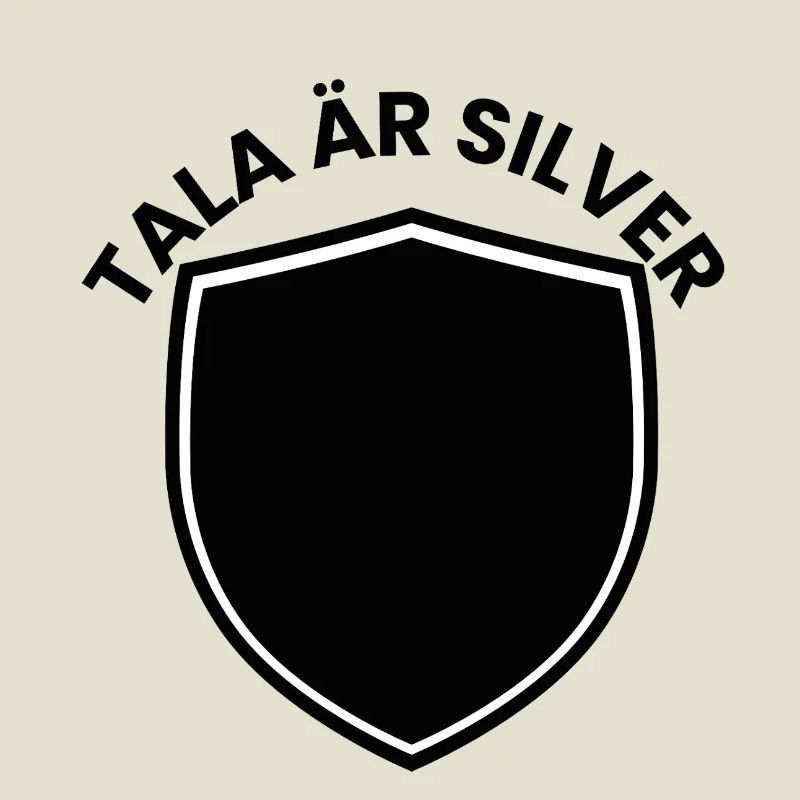 Bouclier d’argent avec thème d’année