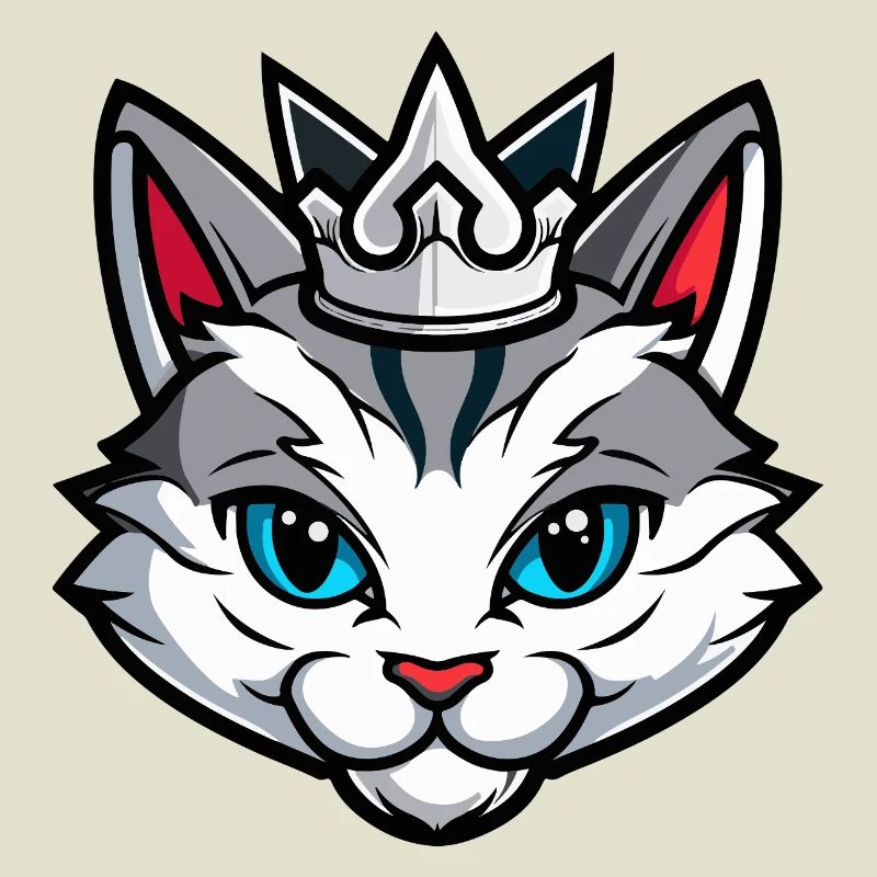 Cat Symbol Head Crown
