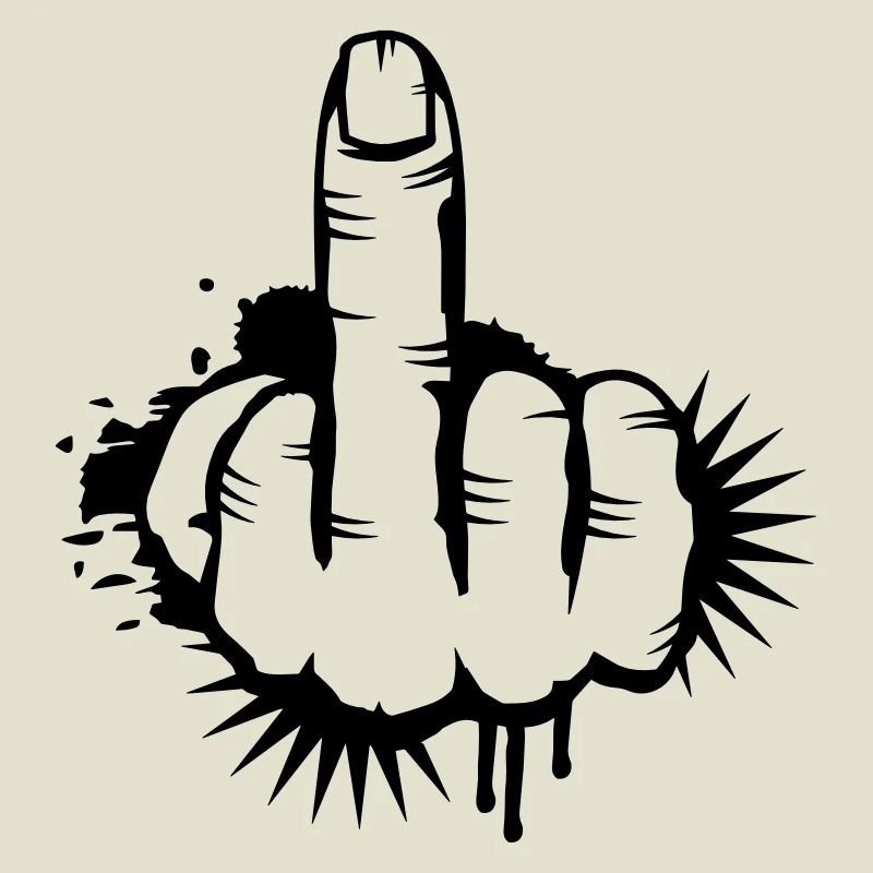 Middle finger Graffiti