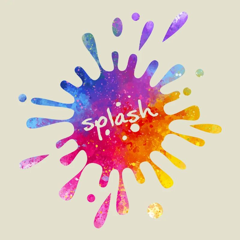 Splash - bunter Farbklecks