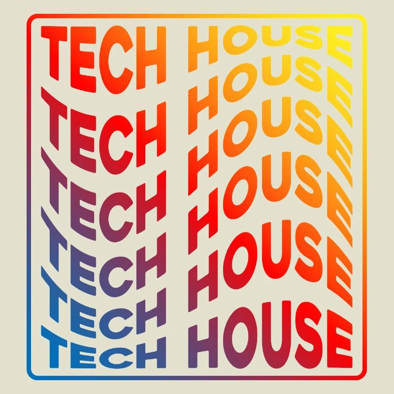 Tech House Neon Gradient Repeats
