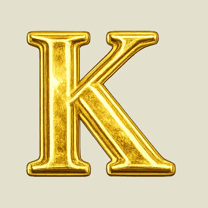 Monogramme d’or K