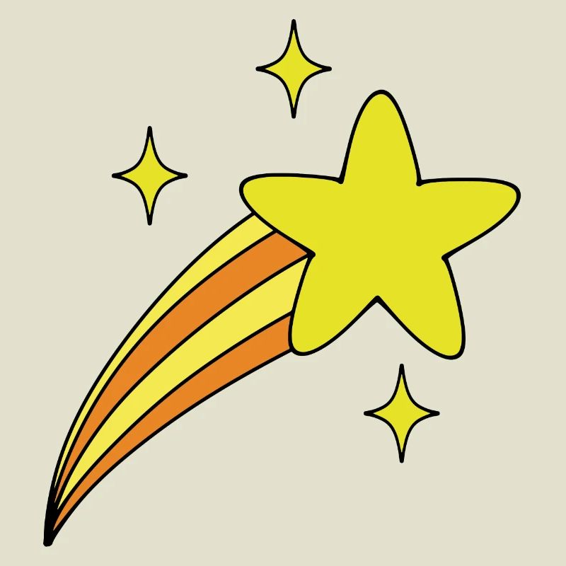 Étoile avec queue