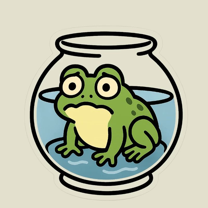 Grenouille dans un bol