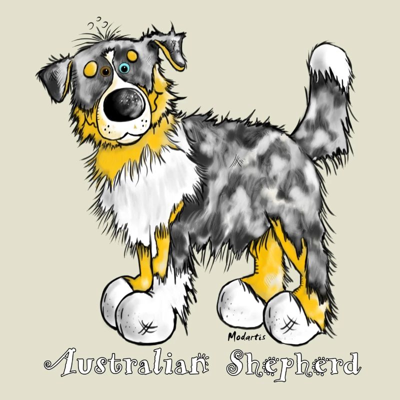 Australian Shepherd – Aussie – t-shirt design