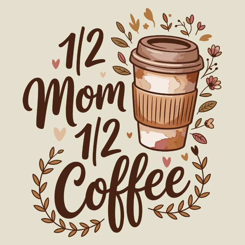 Mutter Koffein Halb Mama Halb Kaffee