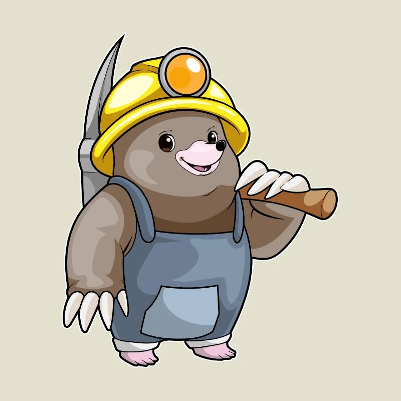 Mole Miner Pickaxe Mining