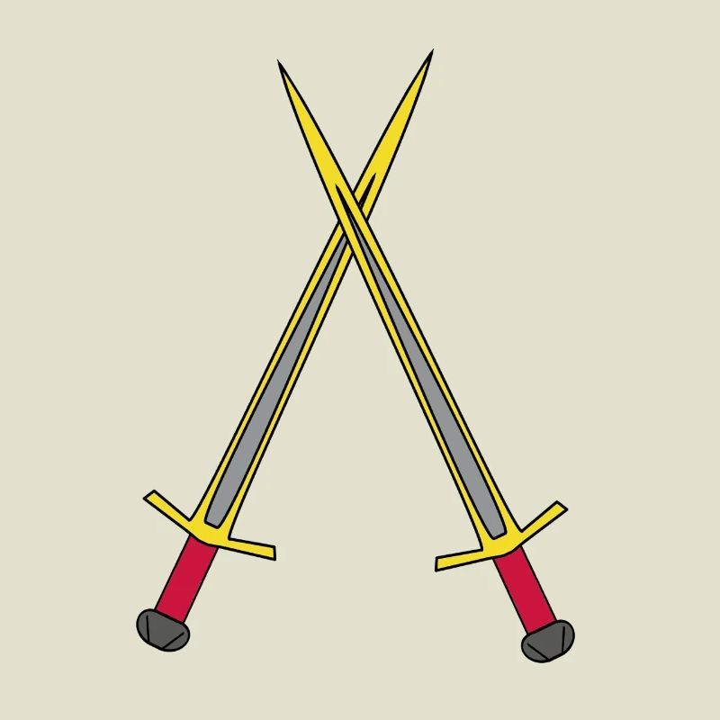 Épée Chevalier Guerrier Médiéval Épées