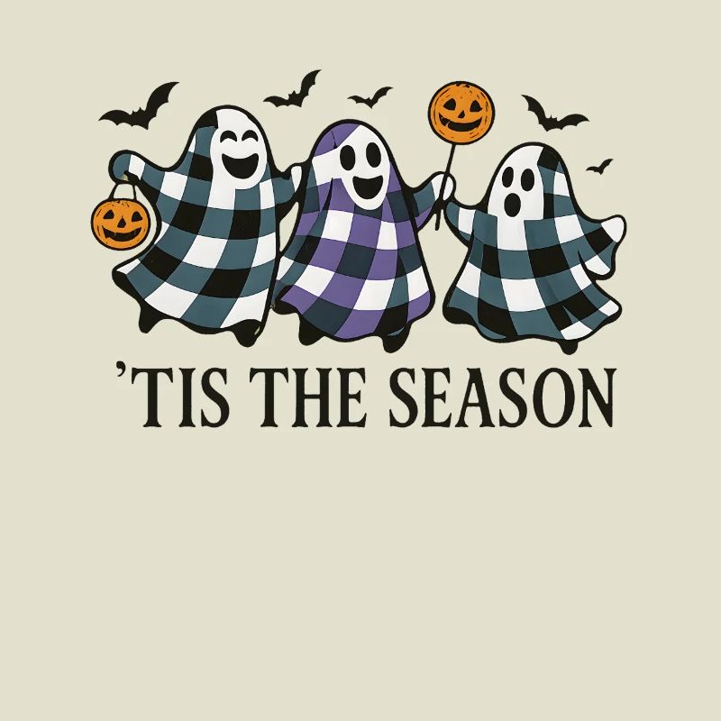 Halloween Ghost Pumpkin Design