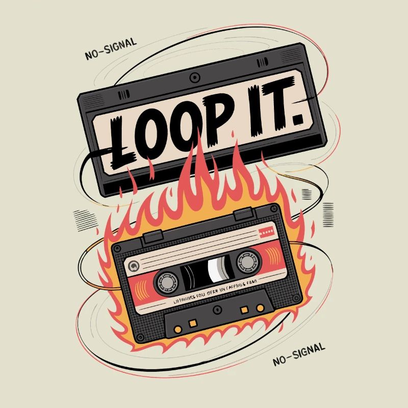 Loop It Flames Cassette