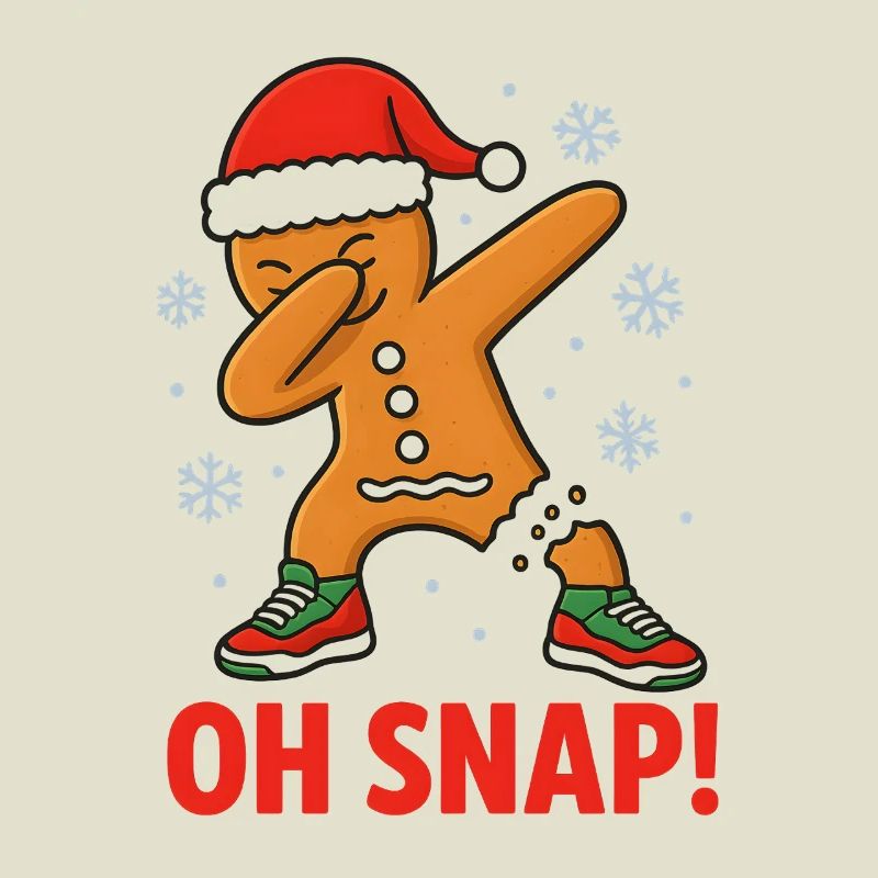 Dabbing Lebkuchenmann Oh Snap! Xmas Design