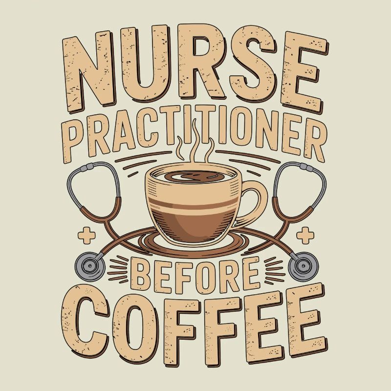 Nurse Practitioner Before Nursing Coffee Lover